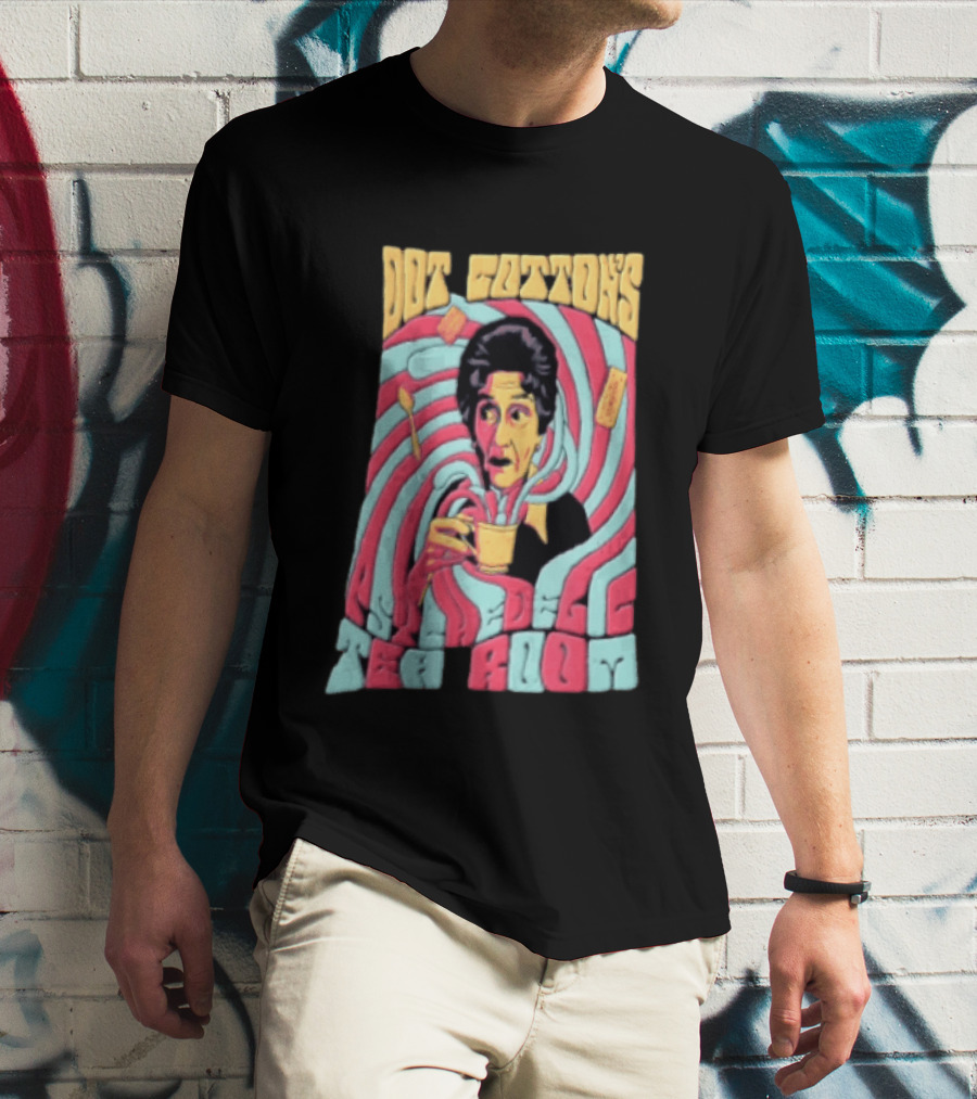 Dot Cotton's Psychedelic Tea Room Eastenders Retro Swirl T-Shirt