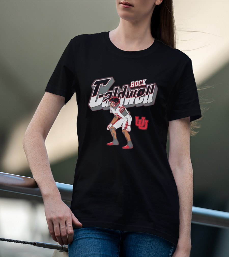 Utah Utes Rock Caldwell Football Number 2 Player U T-Shirt
