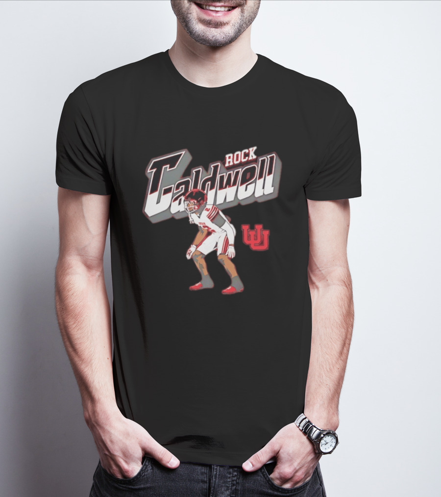 Utah Utes Rock Caldwell Football Number 2 Player U T-Shirt