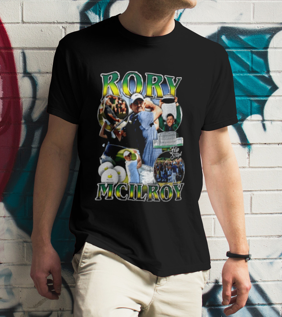 Rory McIlroy Flip The Script Golf Masters Tournament Highlights And Victories T-Shirt