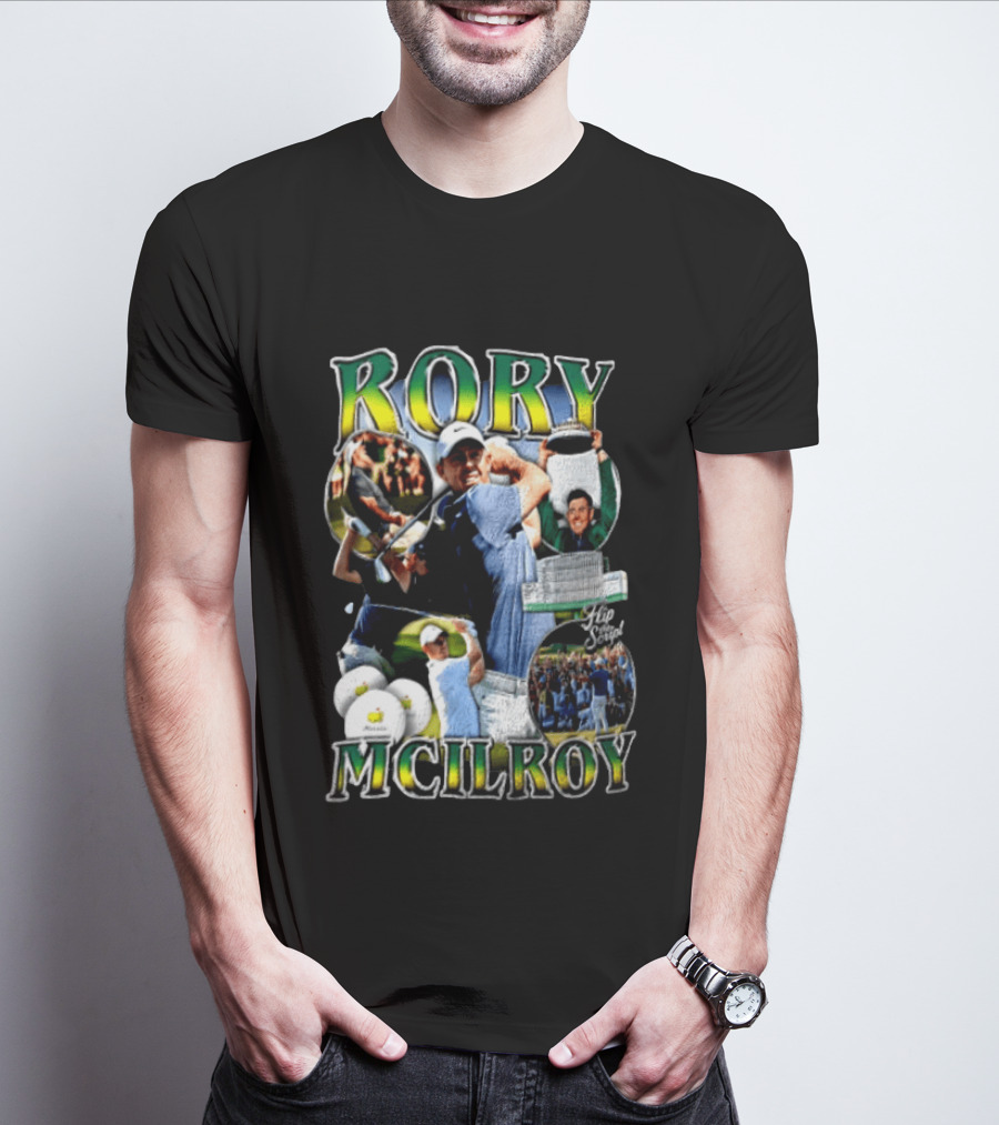 Rory McIlroy Flip The Script Golf Masters Tournament Highlights And Victories T-Shirt