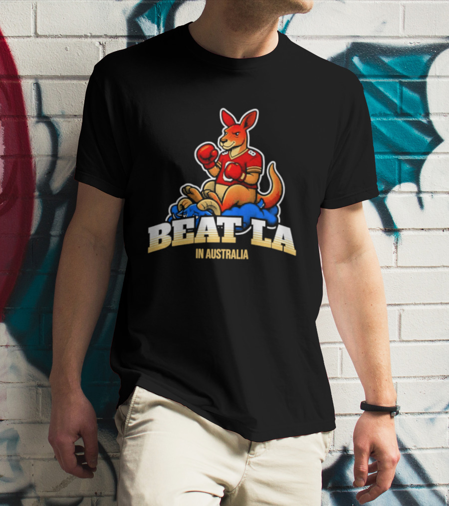 San Francisco 49ers Beat LA Kangaroo In Australia T-Shirt