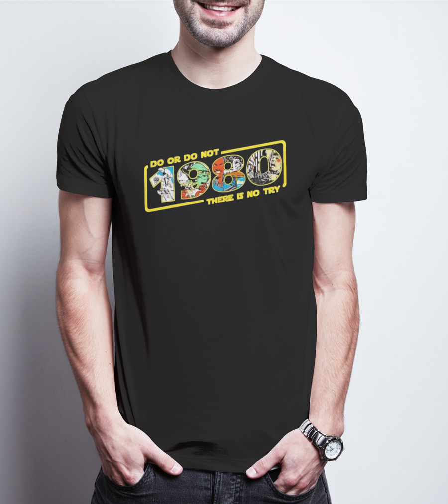 Star Wars Do Or Do Not 1980 There Is No Try Collage T-Shirt