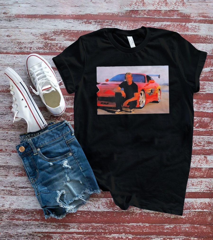 Dad Birthday Paul Walker Nissan Skyline R34 Father's Day Racing Fan T-Shirt