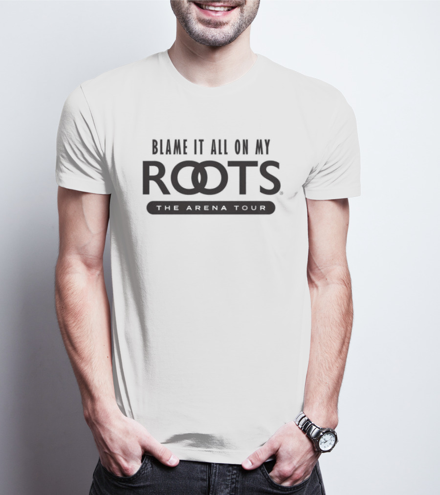 Blame It All On My Roots The Arena Tour Garth Brooks Store Crewneck Ash T-Shirt