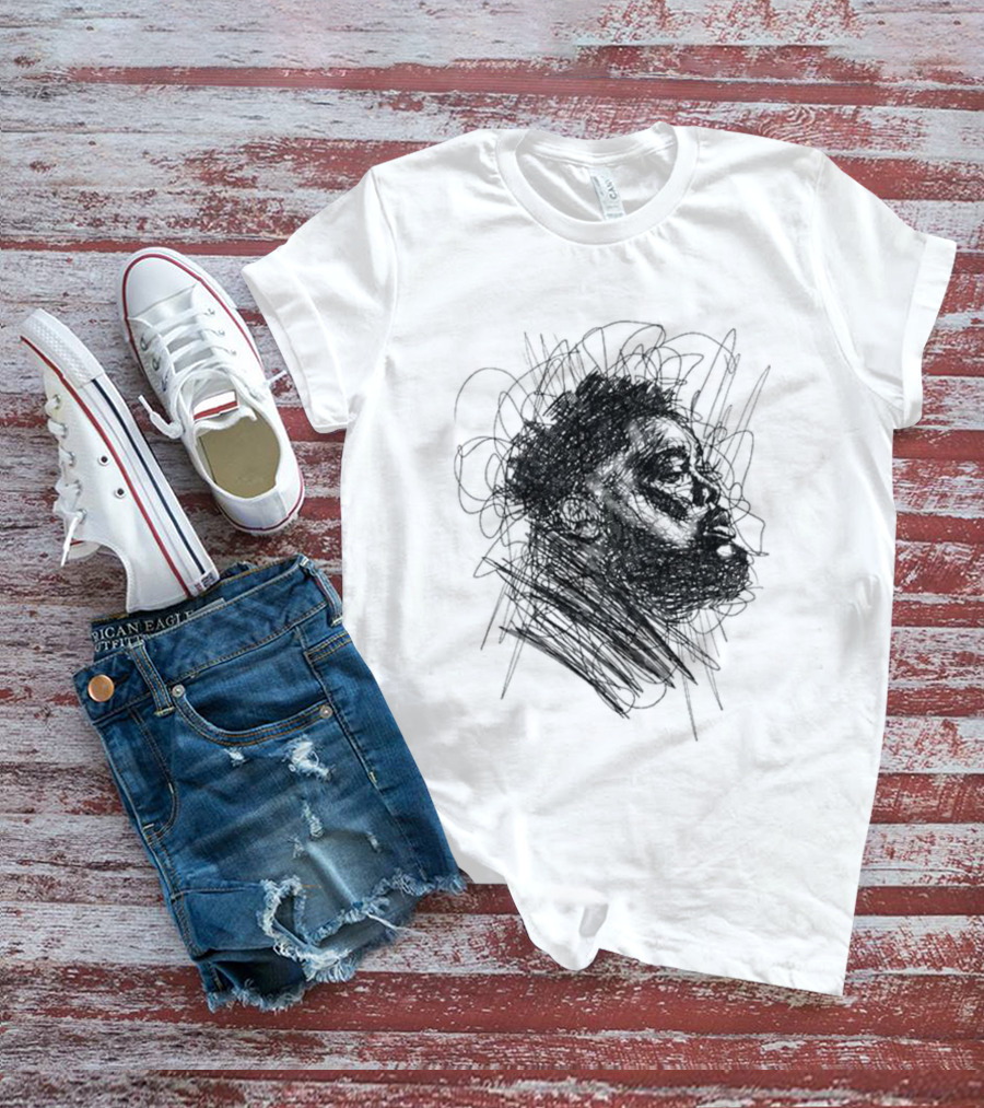 Rod Wave Dont Look Down Tour 2026 Hand Drawn Sketch T-Shirt