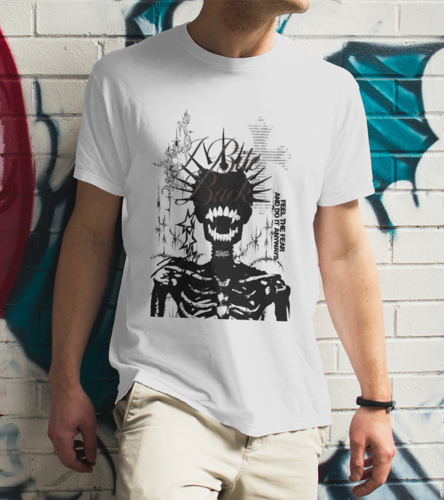 Swixxz Bite Back Jumbo Skeleton Cross T-Shirt