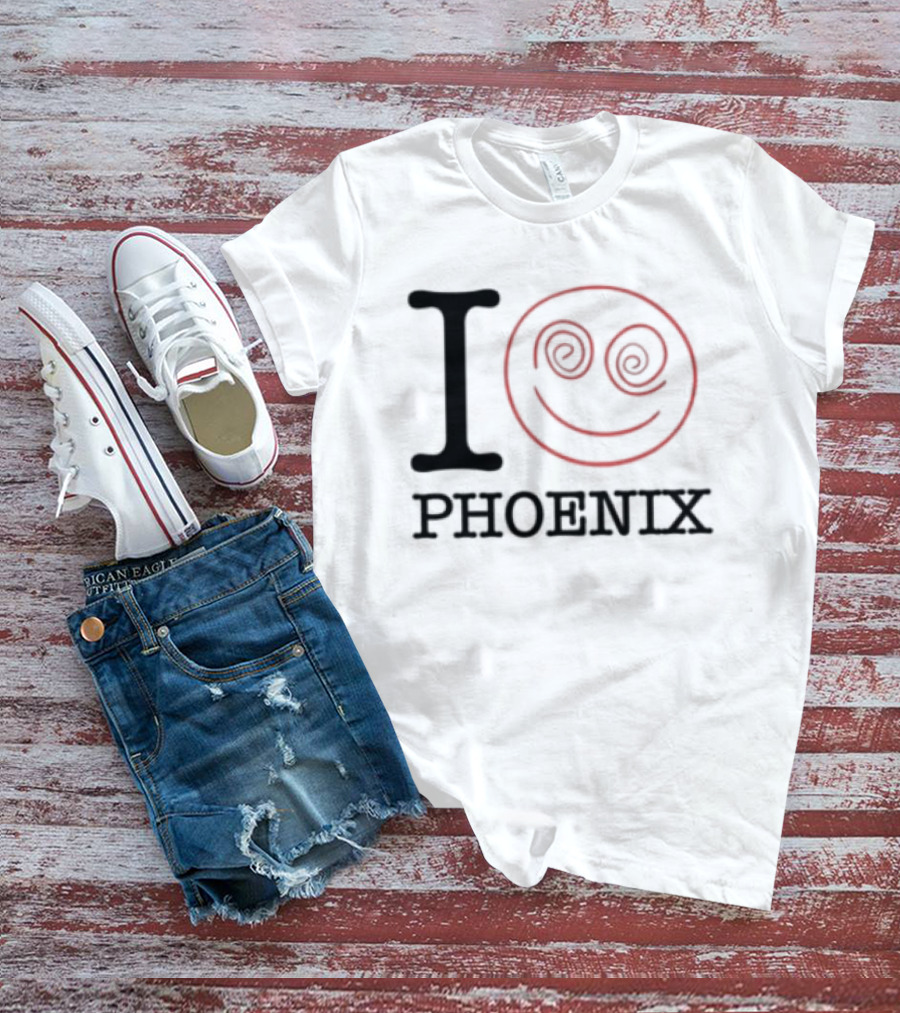 I Love Phoenix Spiral Smile Face T-Shirt