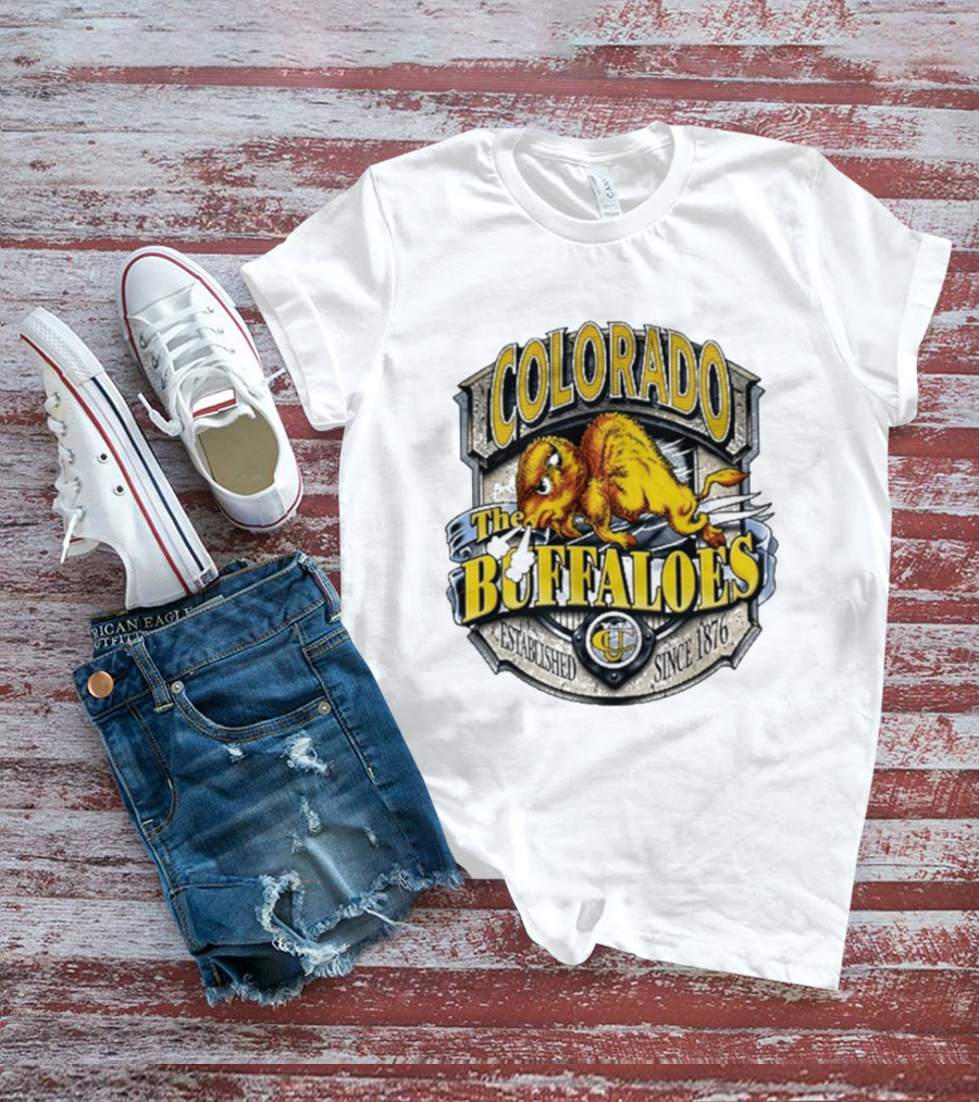 Colorado Buffaloes CU The Buffaloes Established Since 1876 T-Shirt