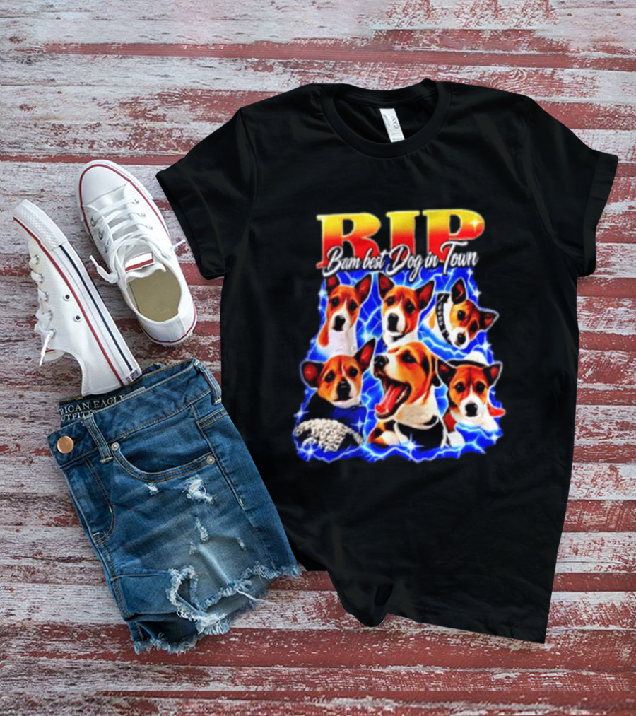 RIP Bam Best Dog In Town Jack Russells Lightning T-Shirt