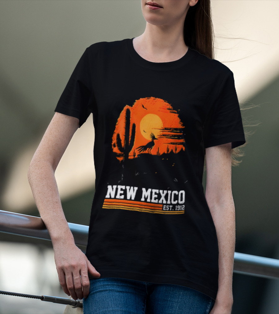 New Mexico Cactus Desert Vibes Est. 1912 Sun T-Shirt