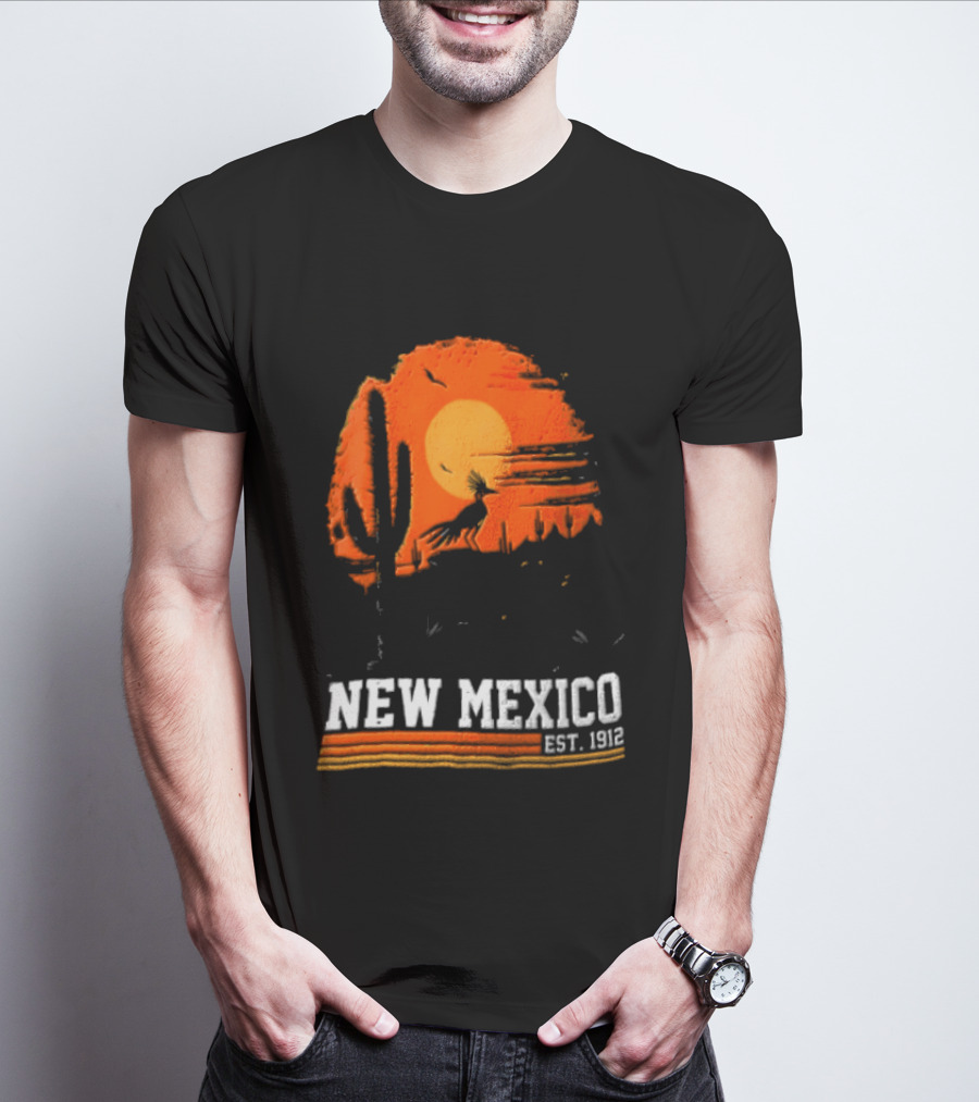 New Mexico Cactus Desert Vibes Est. 1912 Sun T-Shirt