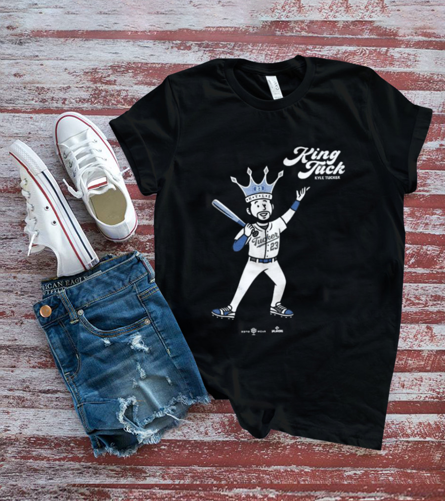 King Tuck Kyle Tucker Baseball 23 Crown Blue T-Shirt