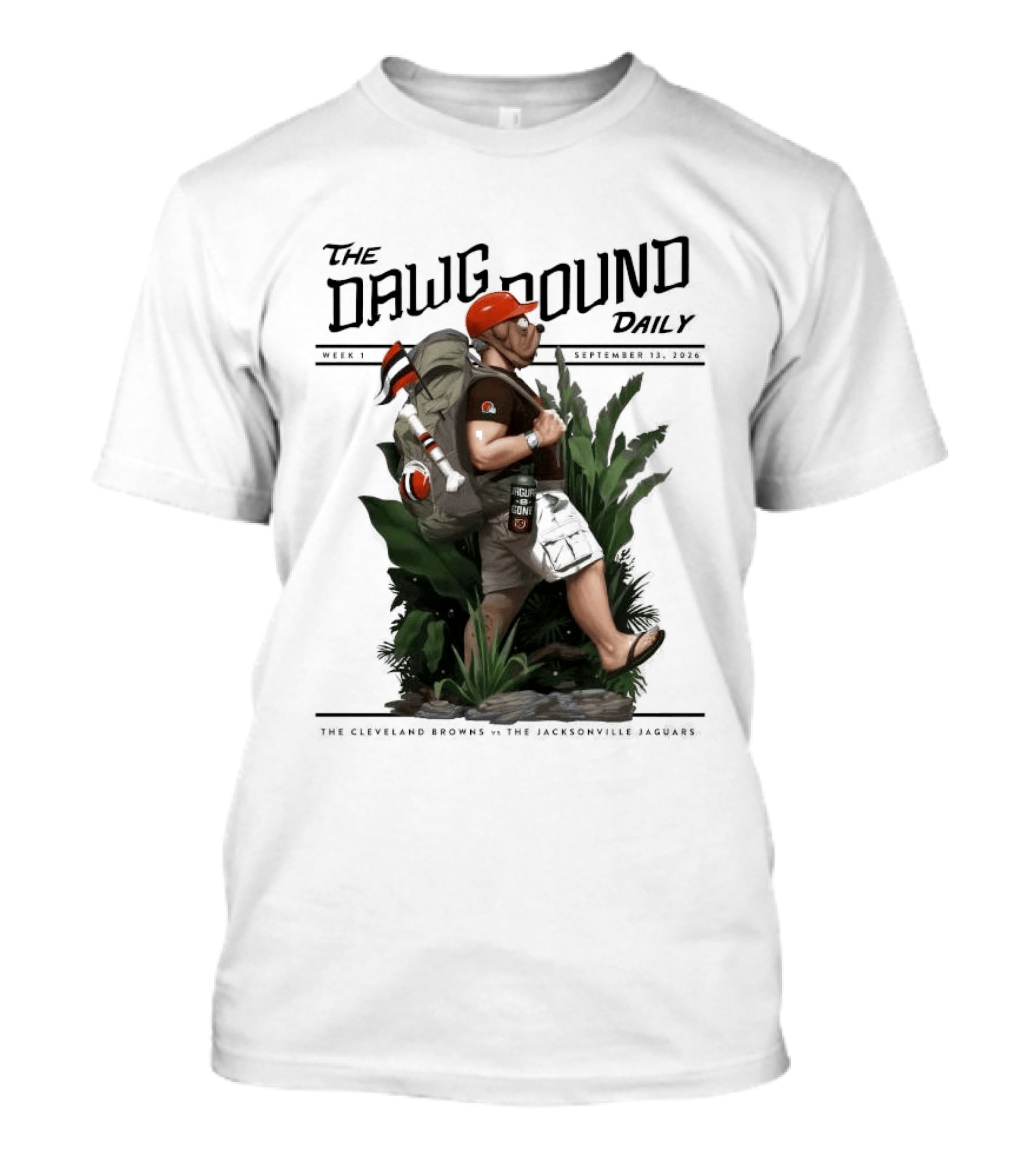 The Dawg Pound Daily September 13 2026 Cleveland Browns Vs Jacksonville Jaguars Week 1 T-Shirt