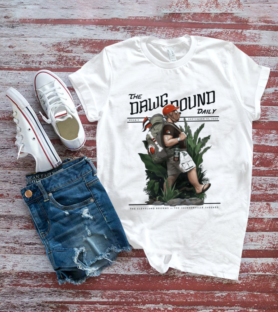 The Dawg Pound Daily September 13 2026 Cleveland Browns Vs Jacksonville Jaguars Week 1 T-Shirt