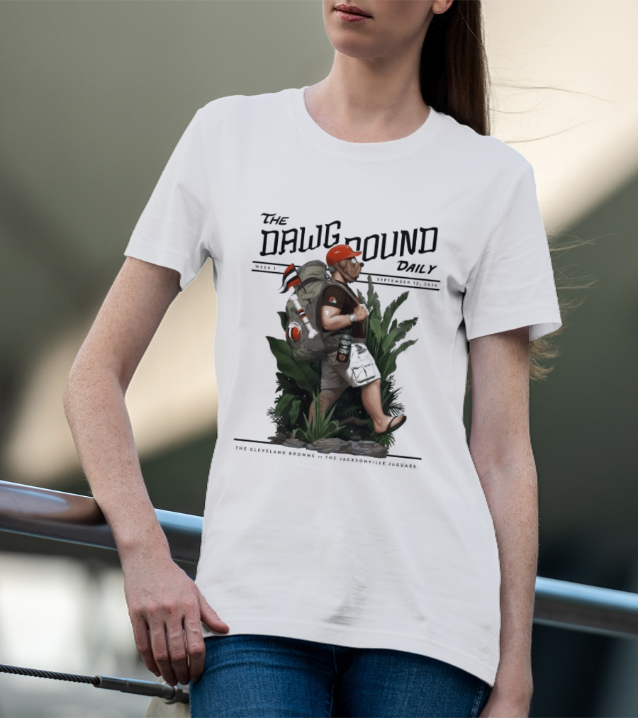 The Dawg Pound Daily September 13 2026 Cleveland Browns Vs Jacksonville Jaguars Week 1 T-Shirt