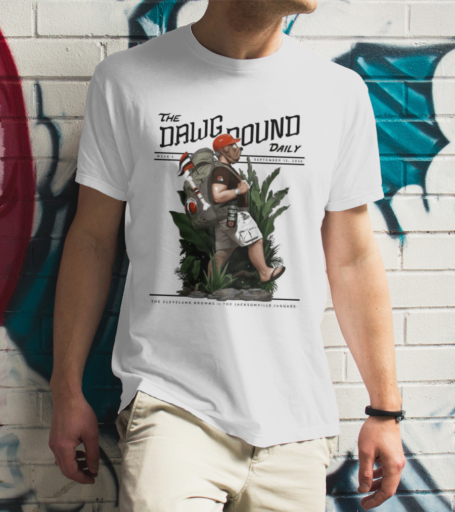 The Dawg Pound Daily September 13 2026 Cleveland Browns Vs Jacksonville Jaguars Week 1 T-Shirt