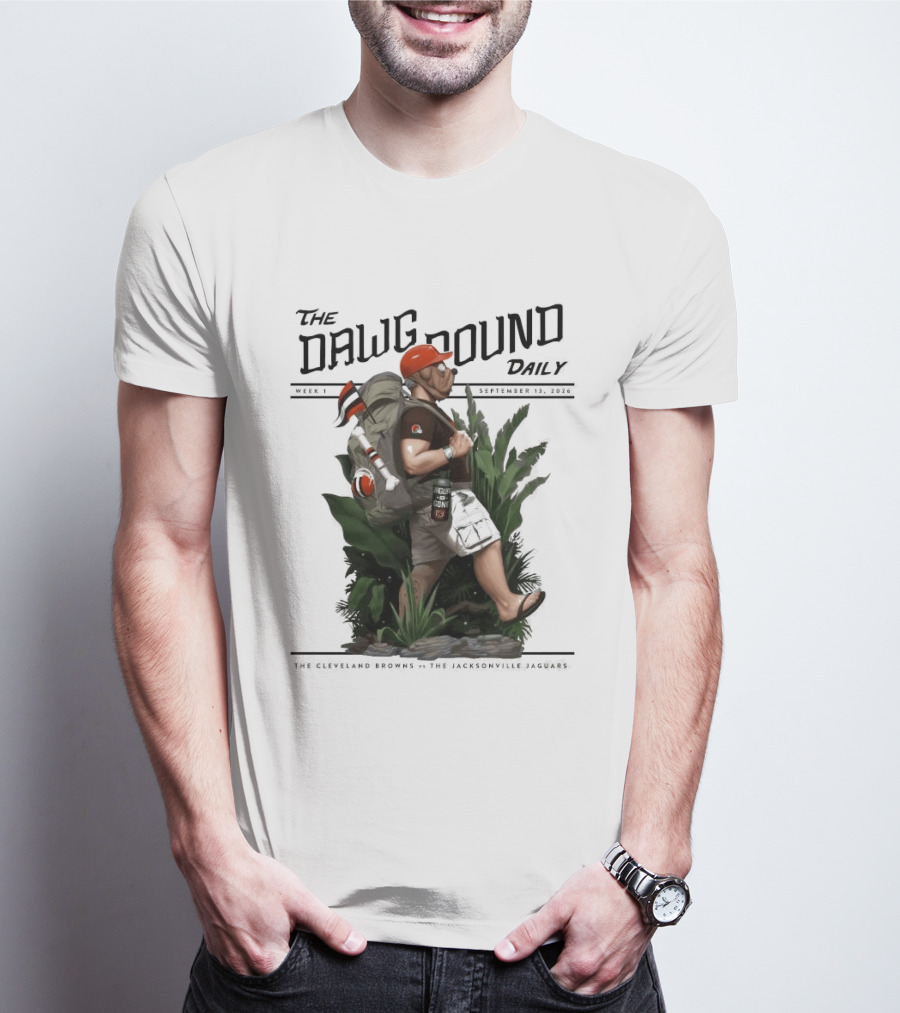 The Dawg Pound Daily September 13 2026 Cleveland Browns Vs Jacksonville Jaguars Week 1 T-Shirt