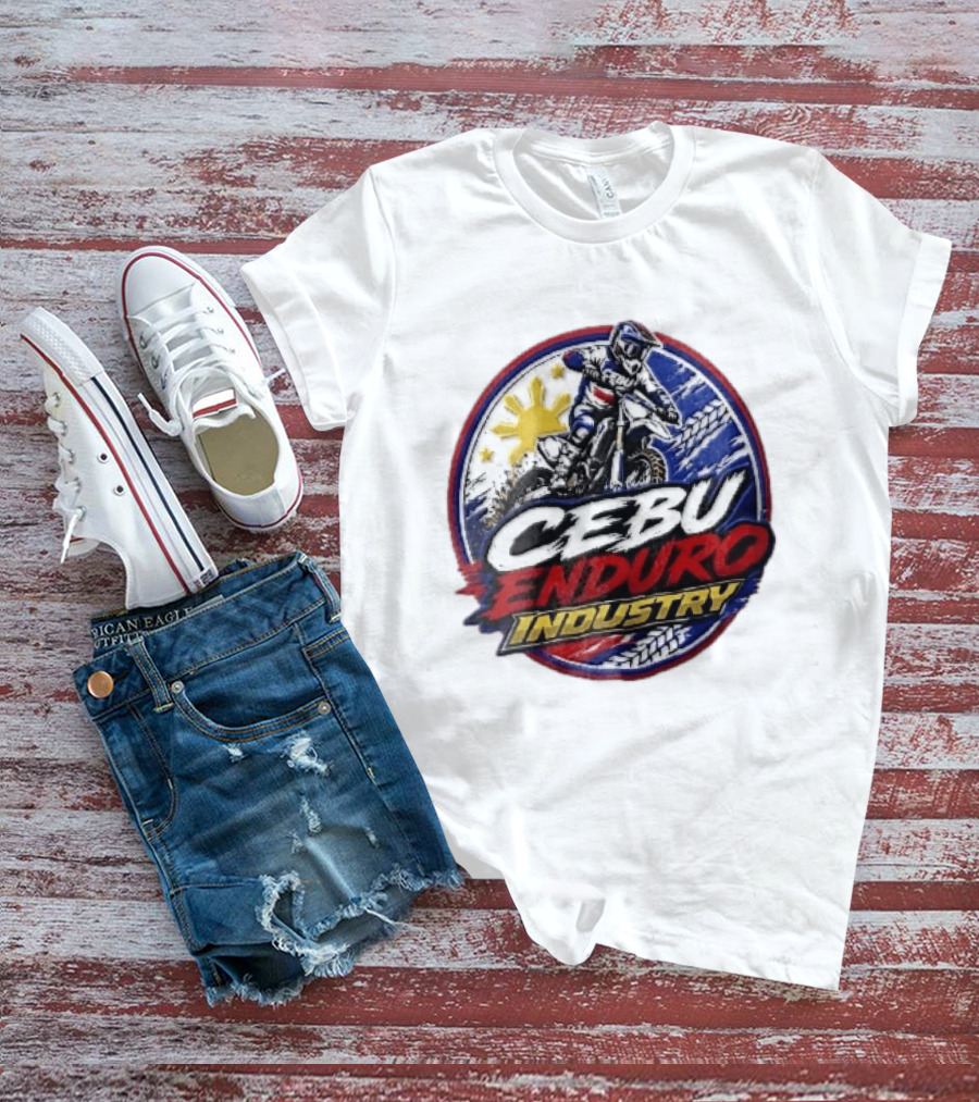 Cebu Enduro Industry Motocross Rider Dirt Bike Philippine Sun Adventure T-Shirt