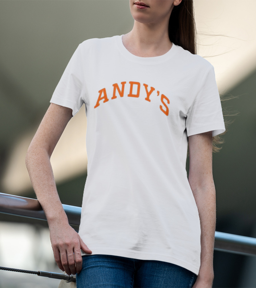 Andy's Frozen Custard Pumpkin Mockneck Eatandys Store T-Shirt