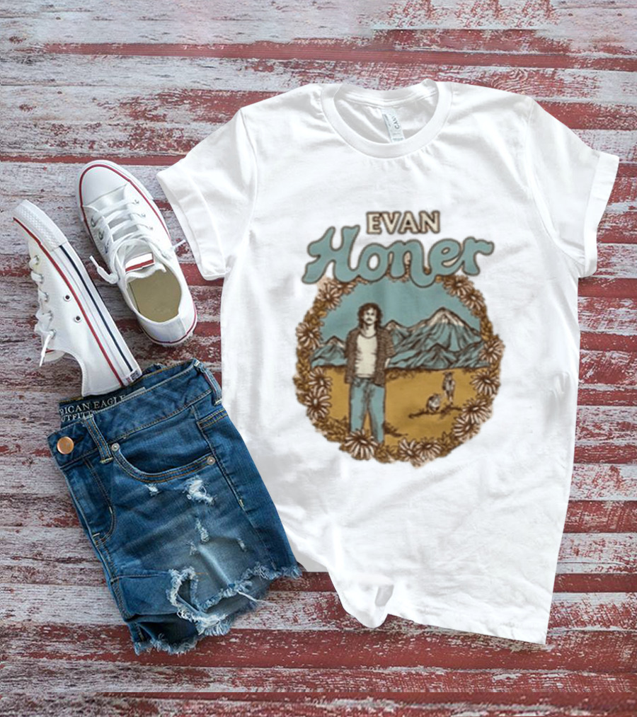 Evan Honer It's An Even Longer Road Tour 2026 Mountain Scene T-Shirt