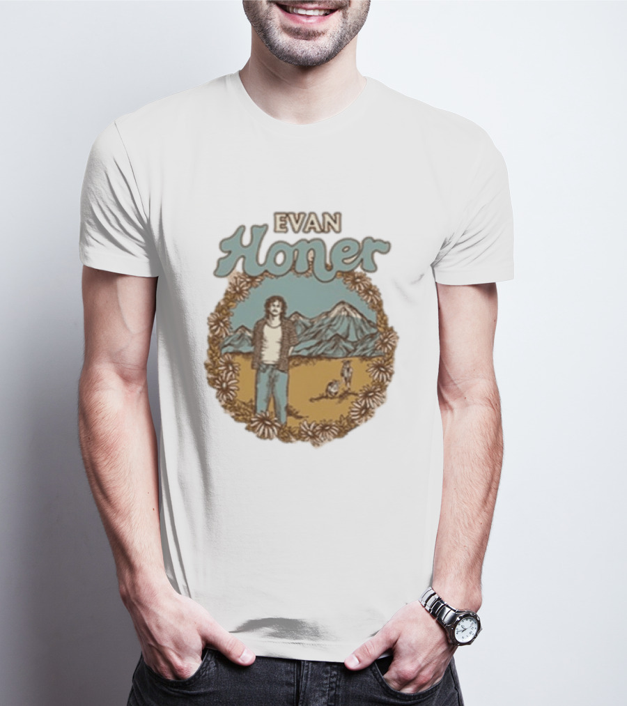 Evan Honer It's An Even Longer Road Tour 2026 Mountain Scene T-Shirt