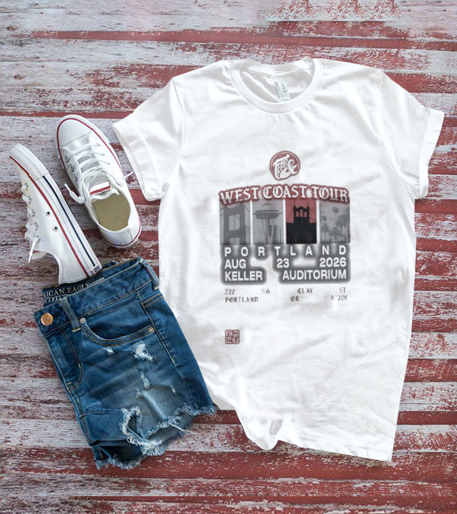 Fearandpod Portland Keller Auditorium August 26 West Coast Tour 2026 T-Shirt
