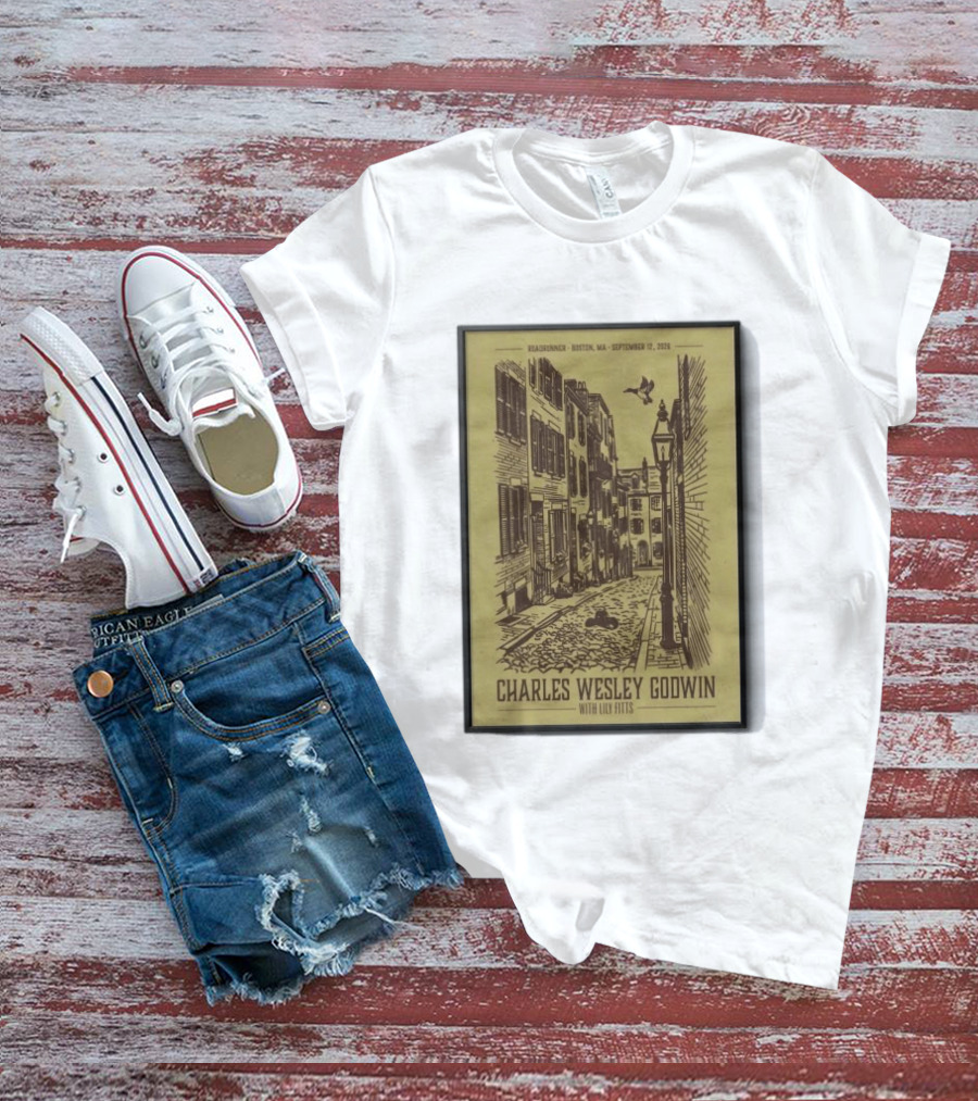 Roadrunner Boston MA September 12 2026 Charles Wesley Godwin With Lily Fitts T-Shirt