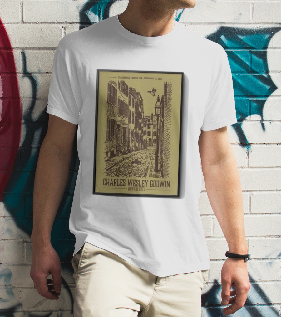 Roadrunner Boston MA September 12 2026 Charles Wesley Godwin With Lily Fitts T-Shirt