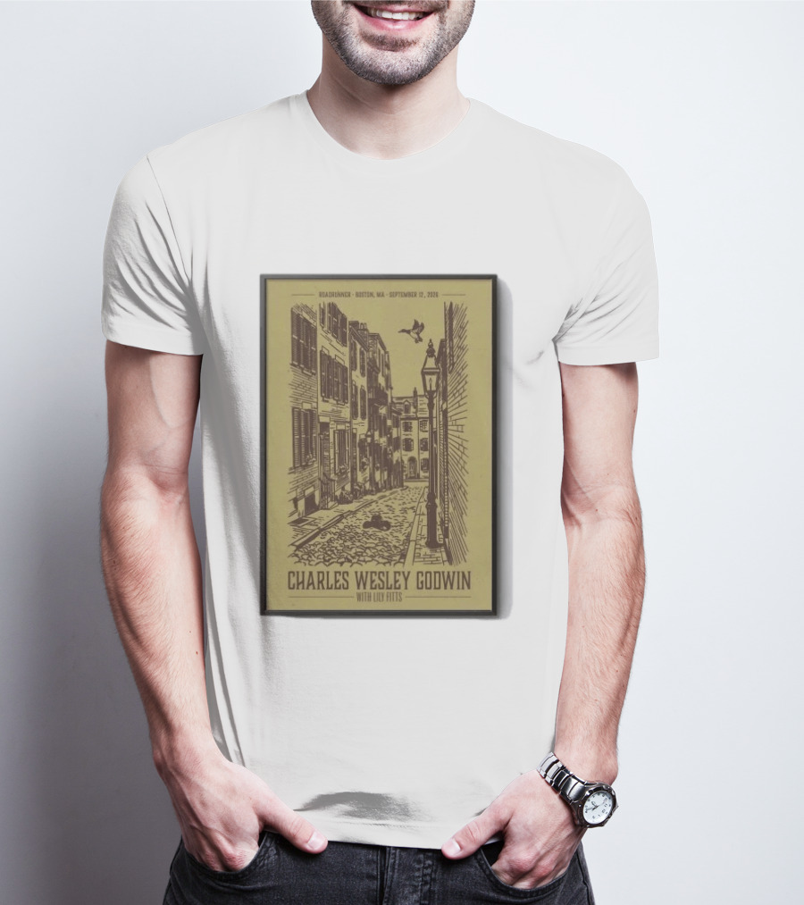 Roadrunner Boston MA September 12 2026 Charles Wesley Godwin With Lily Fitts T-Shirt