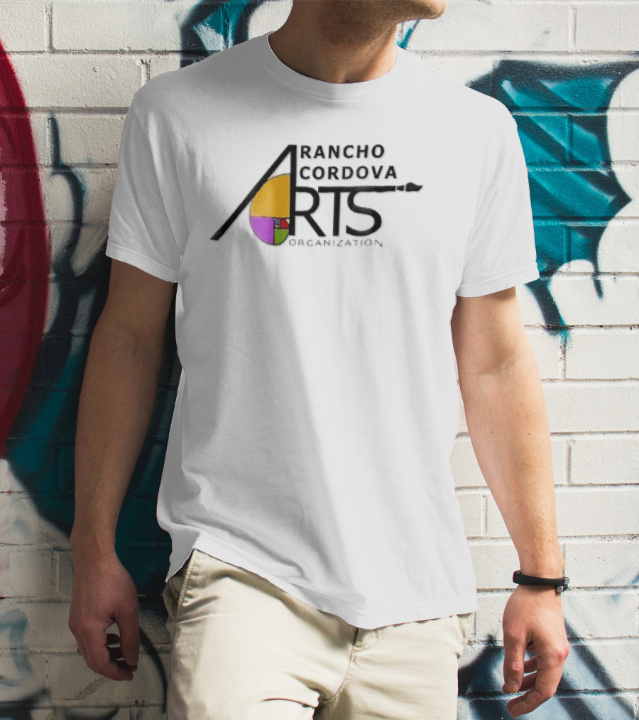 Rancho Cordova Arts Organization Paintbrush Fibonacci Golden Spiral T-Shirt