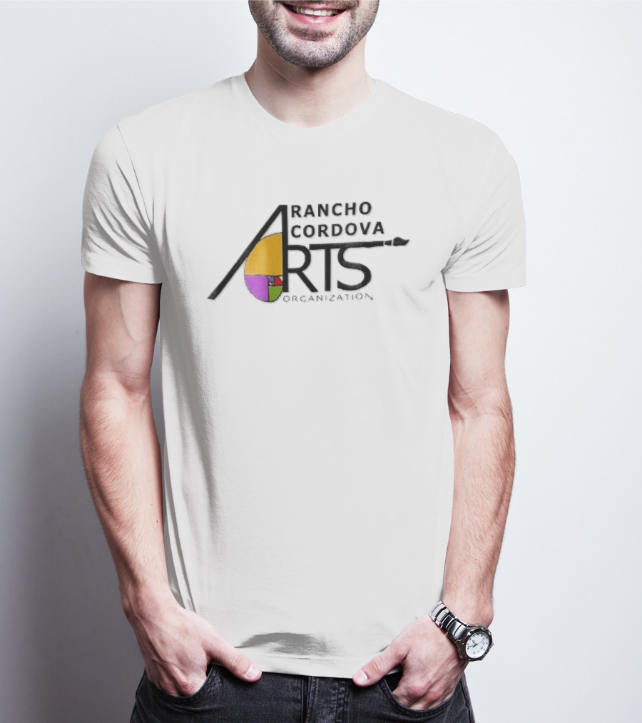 Rancho Cordova Arts Organization Paintbrush Fibonacci Golden Spiral T-Shirt