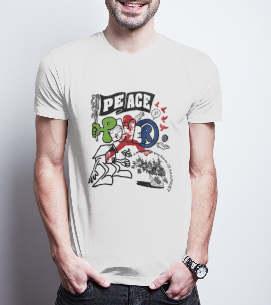 Peace Power Walker Kessler Dodgers T-Shirt