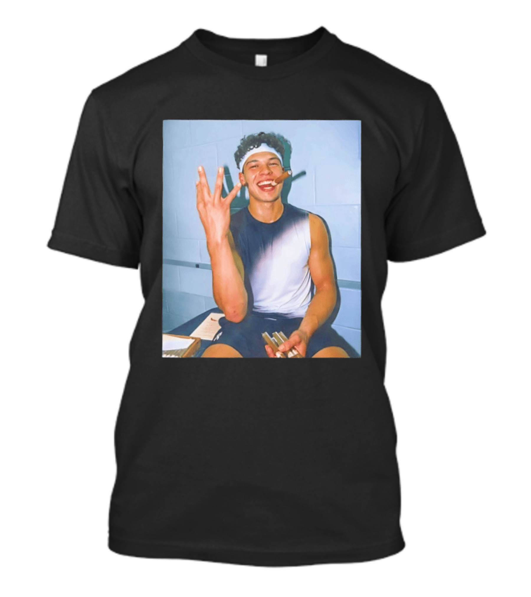 Ben Shelton Smoking Cigar Hand Gesture Victory Celebration T-Shirt