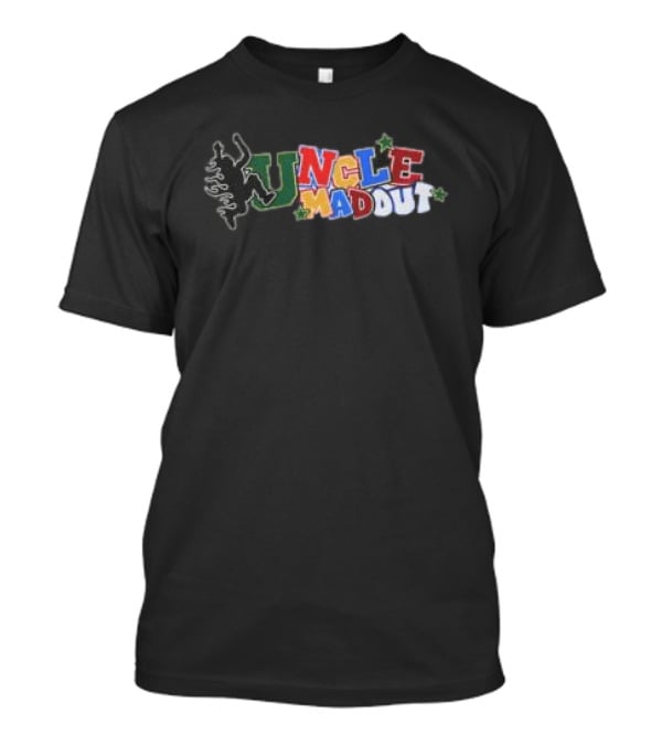 Uncle Madout DJ Madout Store Colorful Lettering Silhouette Tree T-Shirt
