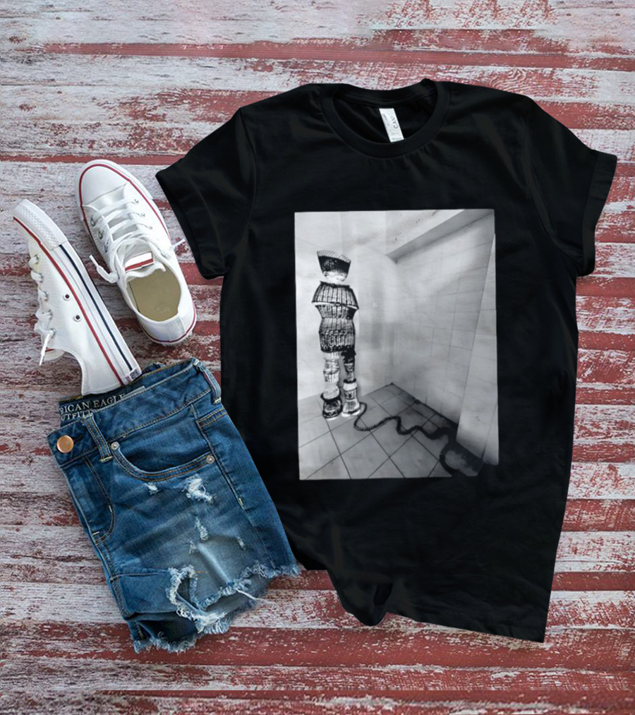 Calgary AeroMexico Airlines Winter Wonderland Robotic Figure In Monochrome Tile Room T-Shirt