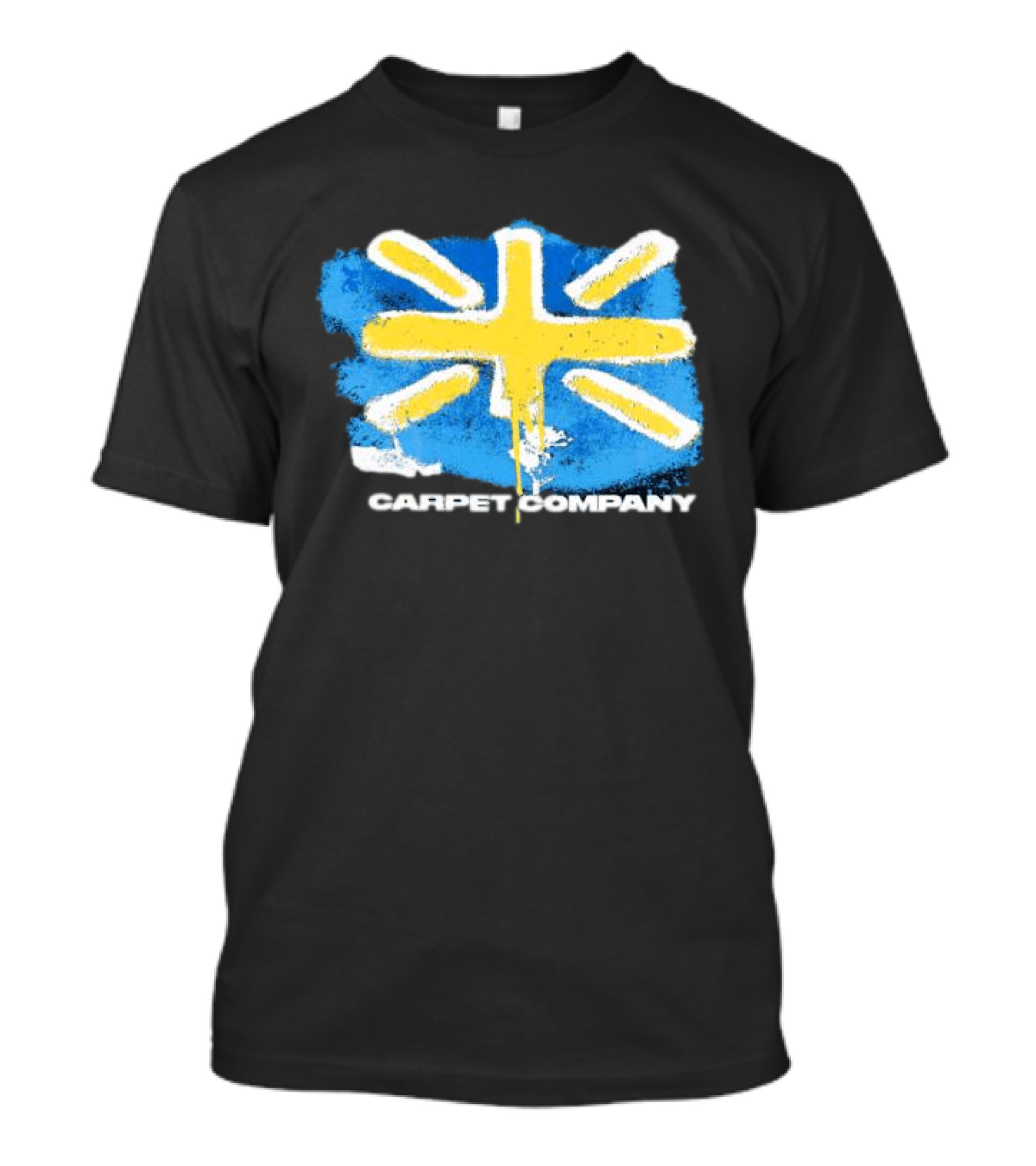 Carpet Company Union Jack Blue Yellow Cross T-Shirt