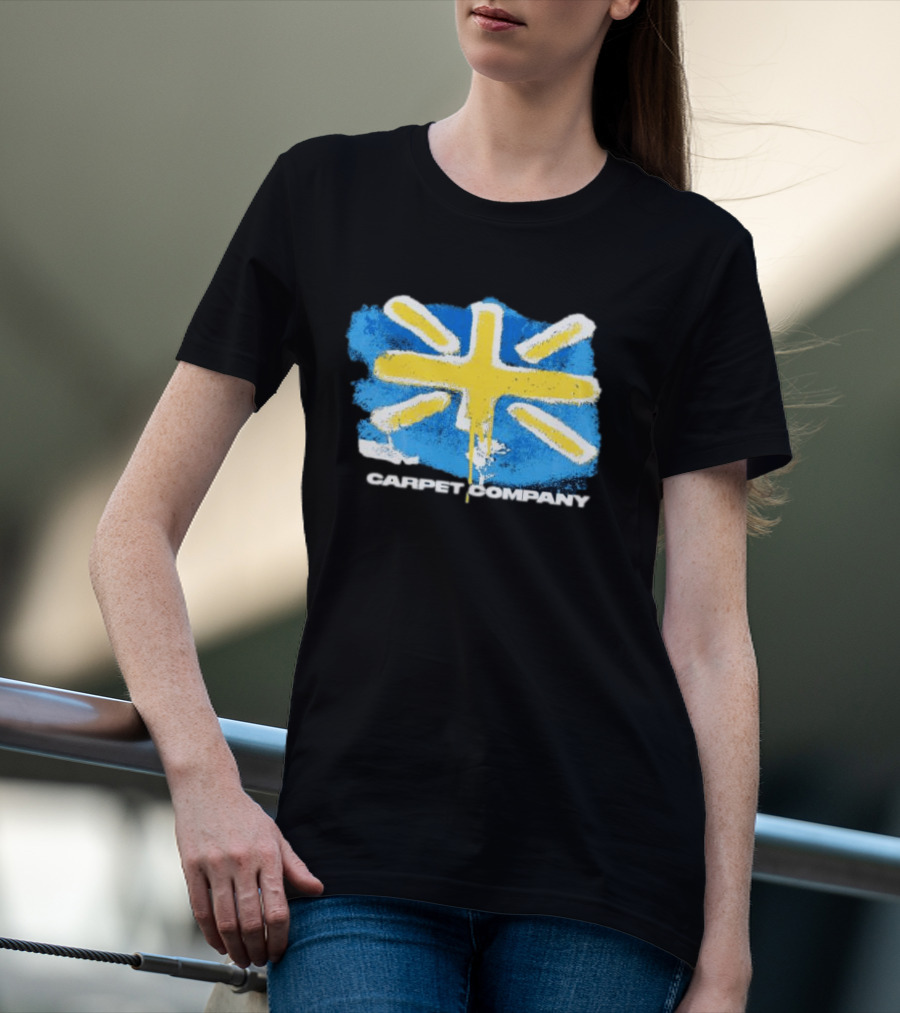 Carpet Company Union Jack Blue Yellow Cross T-Shirt
