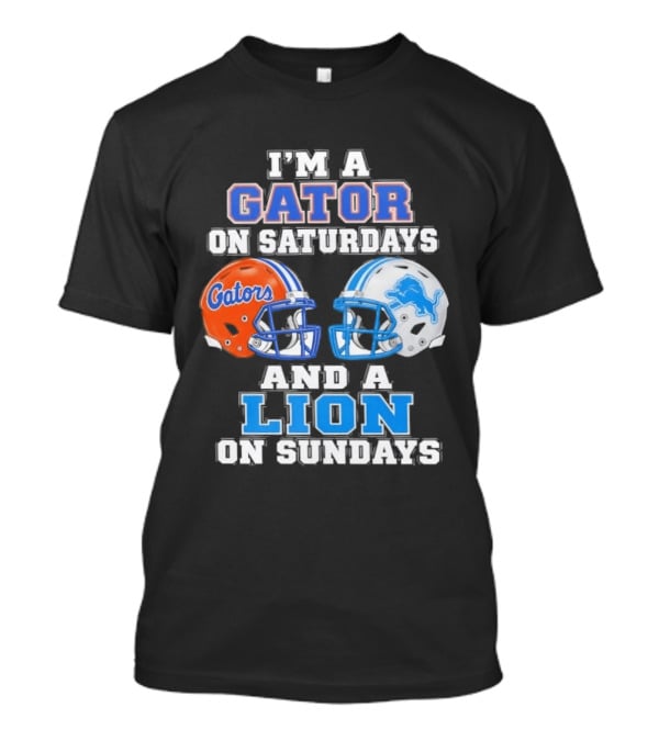 Gator Saturdays Lion Sundays Sports Fan Gear T-Shirt
