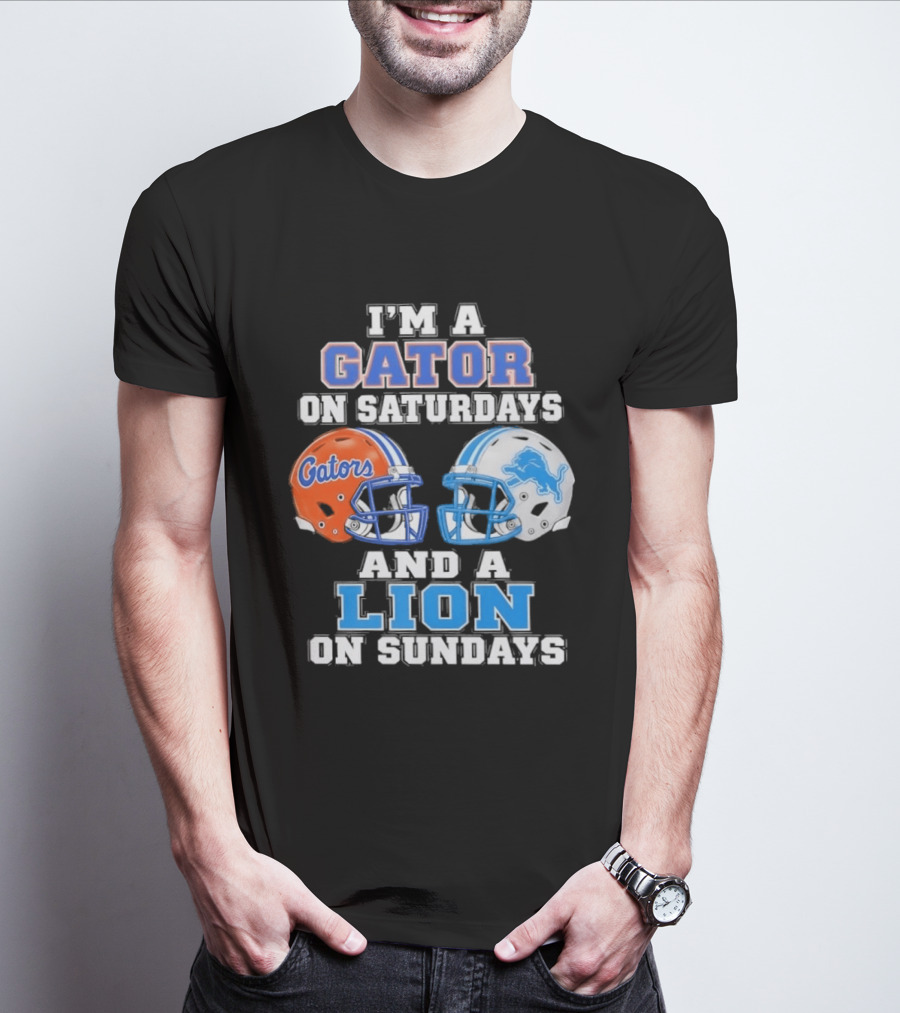 Gator Saturdays Lion Sundays Sports Fan Gear T-Shirt