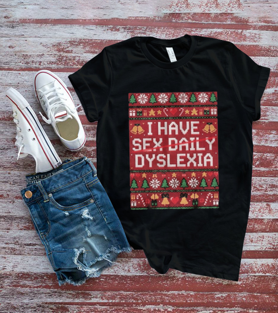 Colton Cowser Baltimore Orioles I Have Sex Daily Dyslexia Ugly Christmas T-Shirt