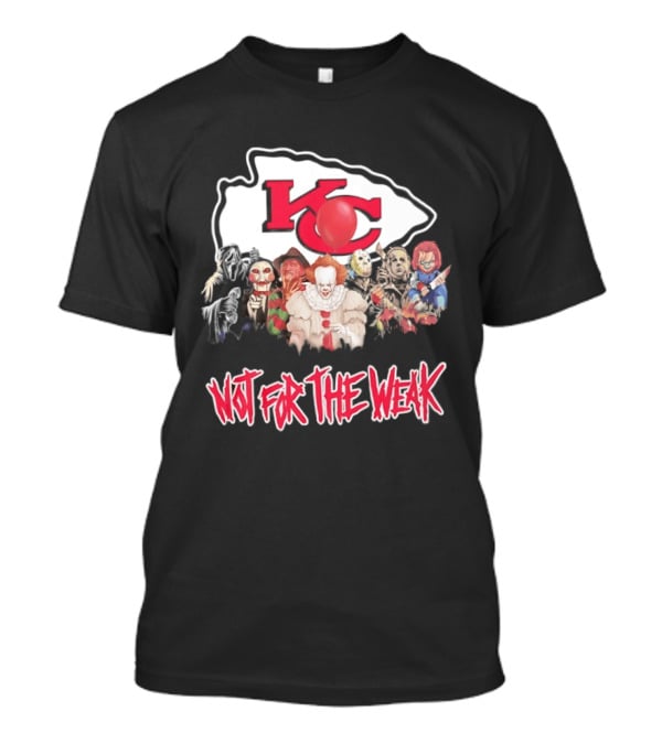 Kansas City Chiefs Horror Characters Halloween Squad Not For The Weak T-Shirt