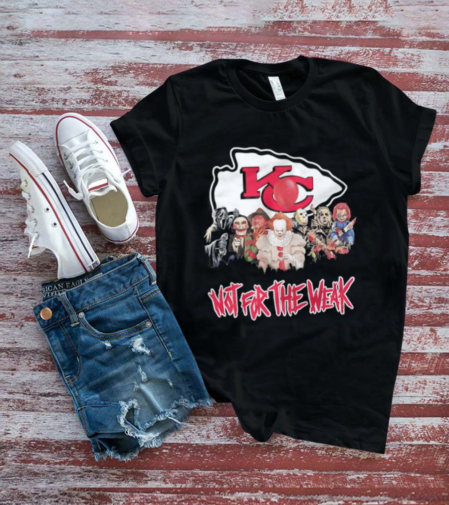 Kansas City Chiefs Horror Characters Halloween Squad Not For The Weak T-Shirt