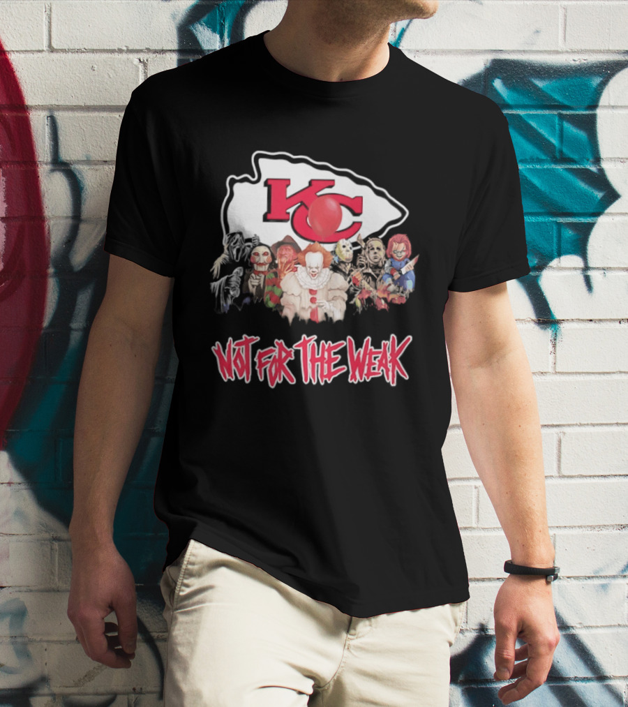 Kansas City Chiefs Horror Characters Halloween Squad Not For The Weak T-Shirt