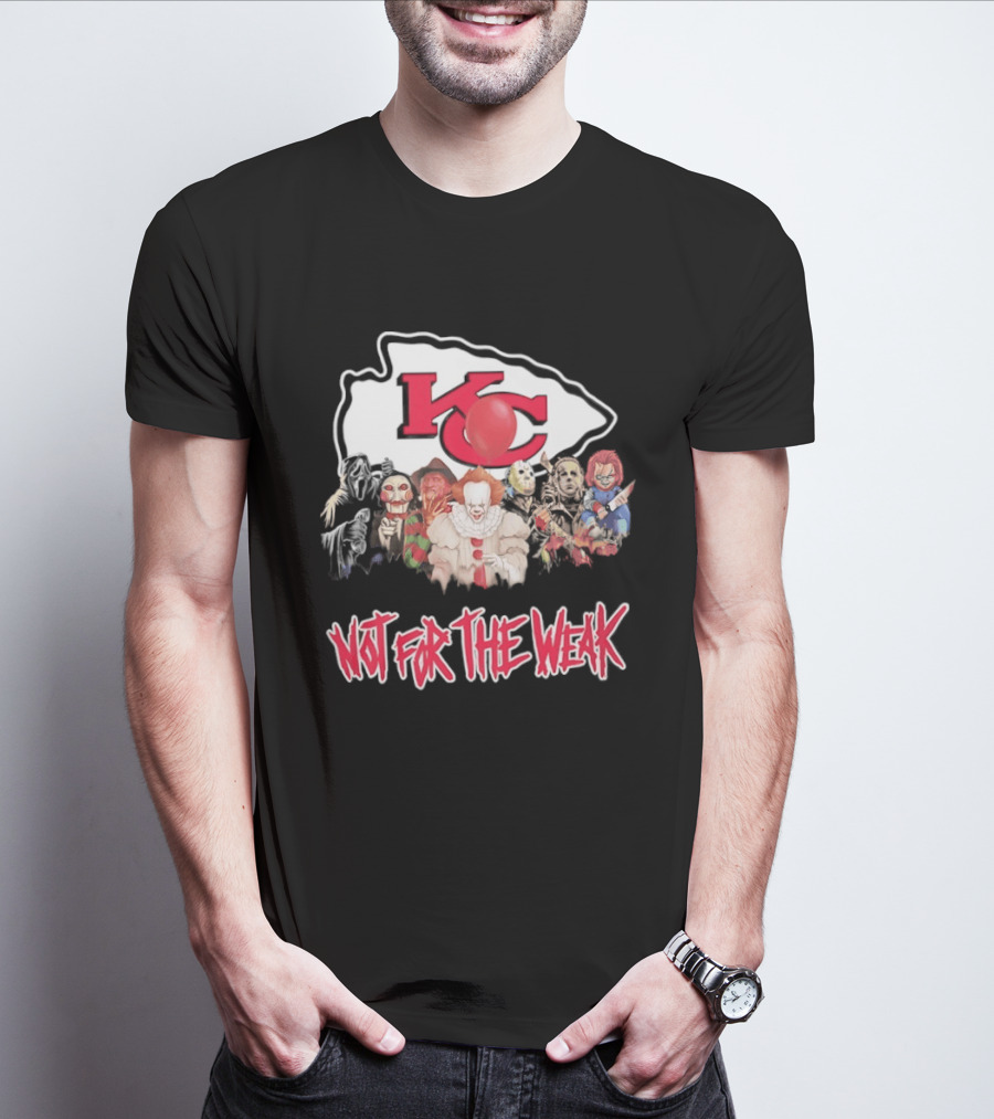 Kansas City Chiefs Horror Characters Halloween Squad Not For The Weak T-Shirt