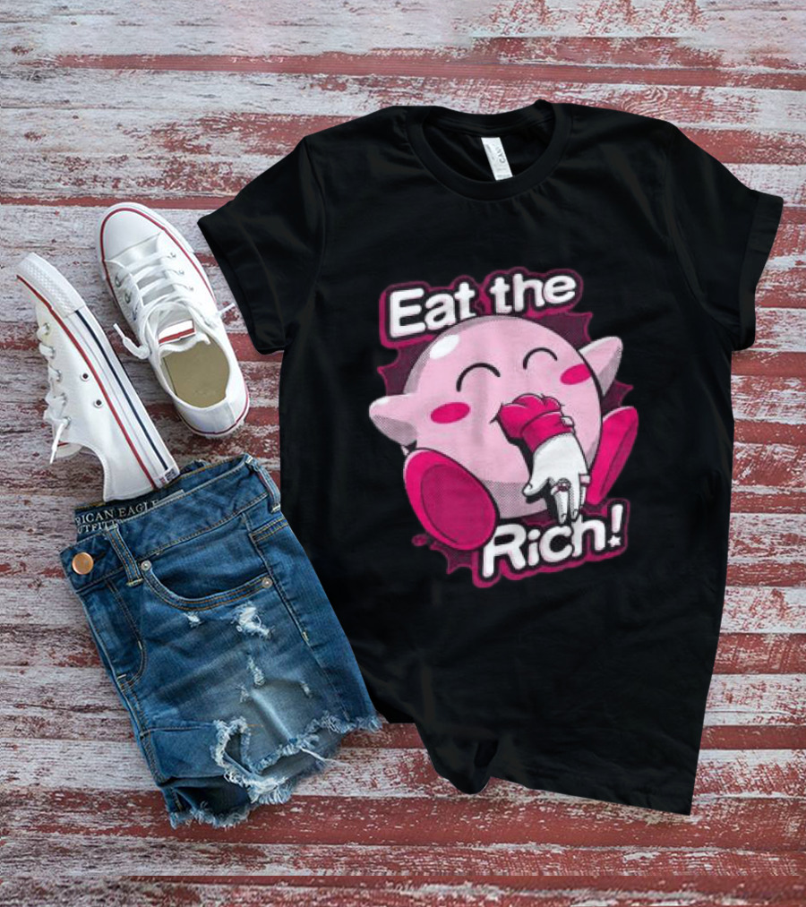 Punkwithacamera Store Eat The Rich Clay Graham Kirby Eating Hand T-Shirt