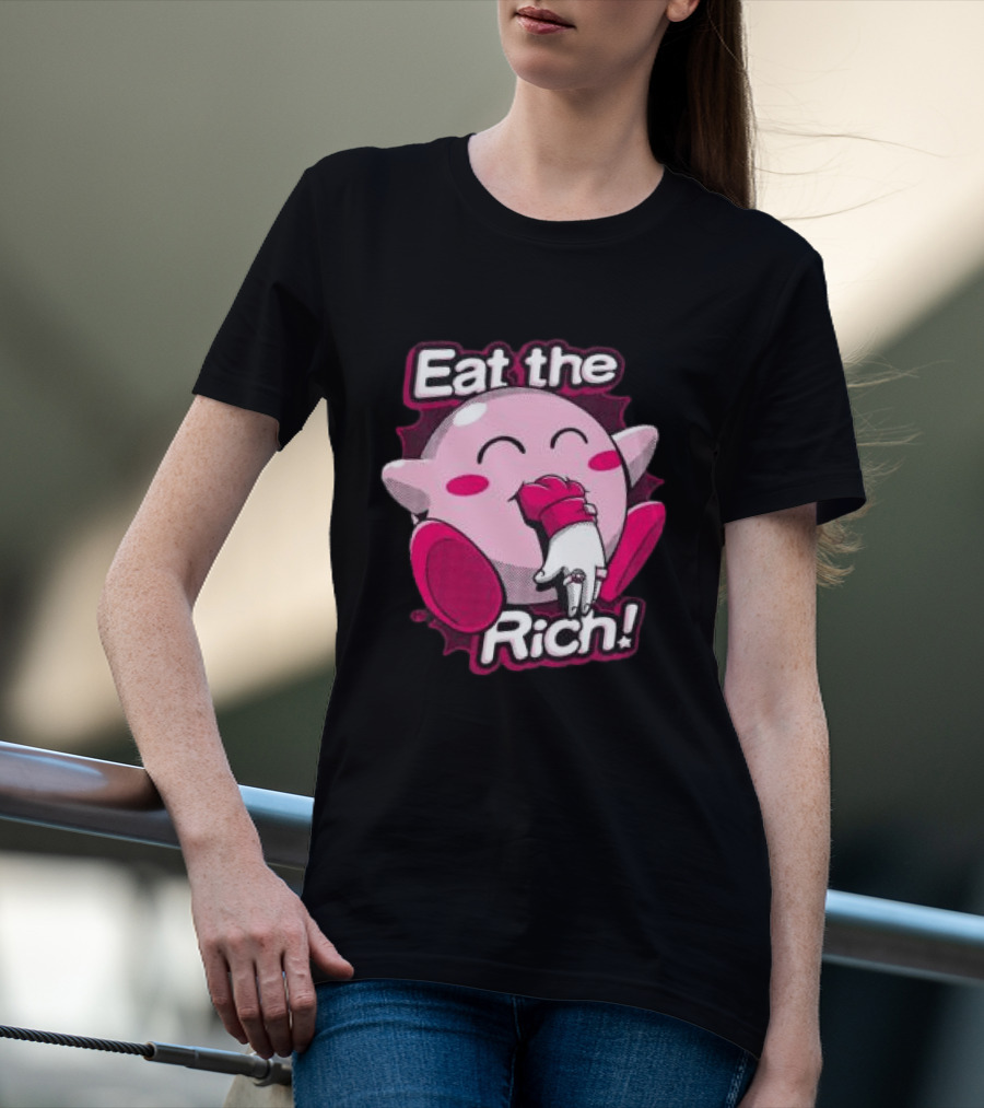 Punkwithacamera Store Eat The Rich Clay Graham Kirby Eating Hand T-Shirt