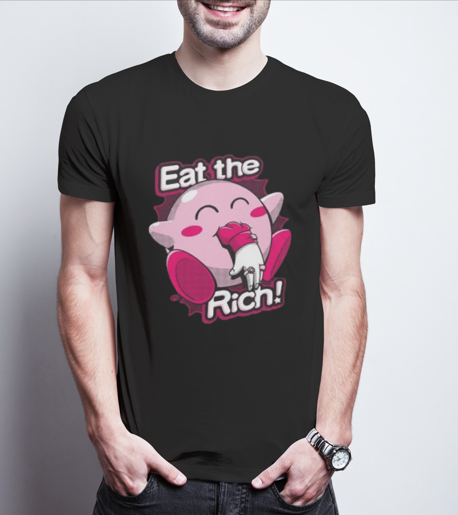 Punkwithacamera Store Eat The Rich Clay Graham Kirby Eating Hand T-Shirt
