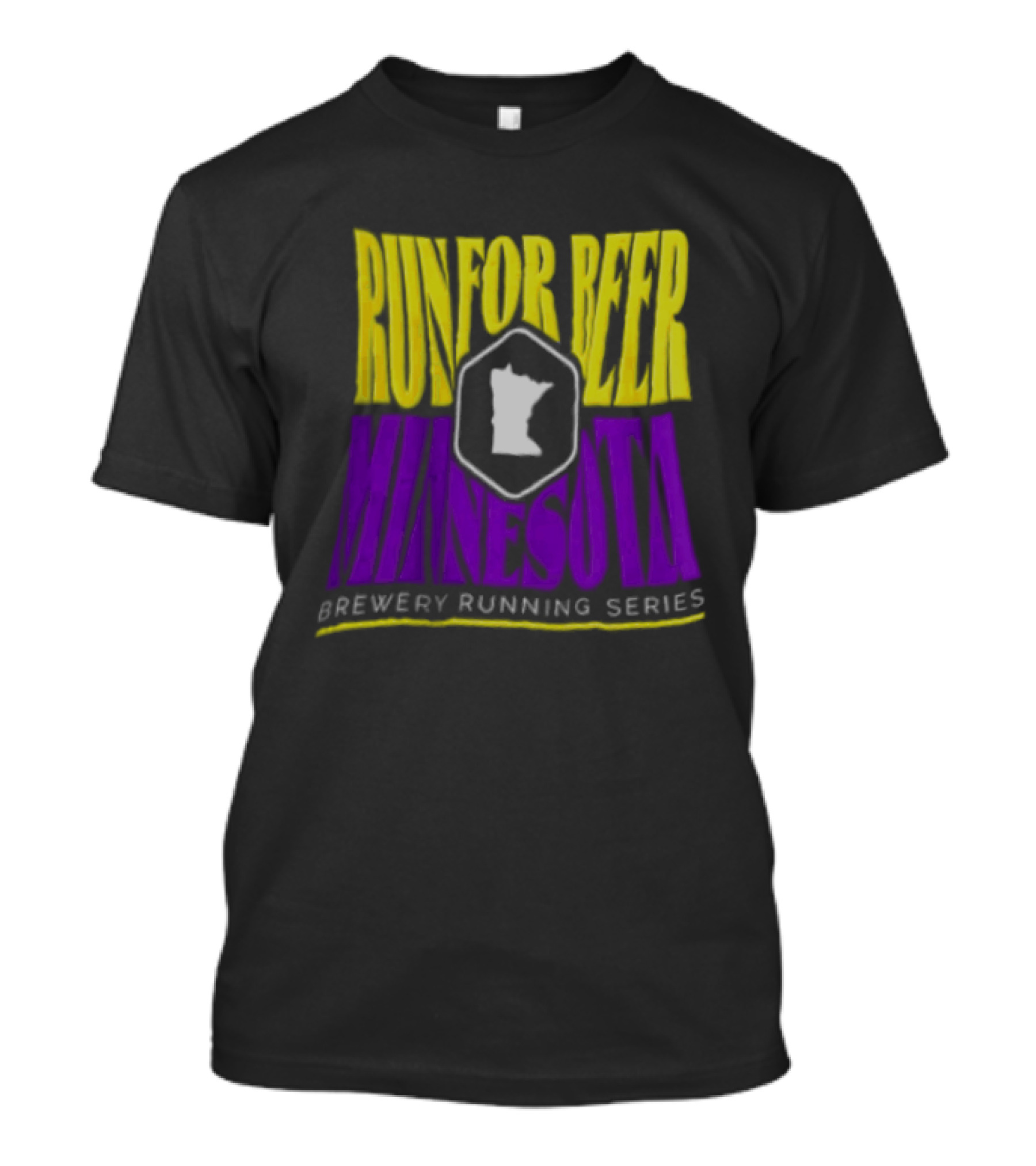 Run For Beer Minnesota Brewery Running Series Event With State T-Shirt