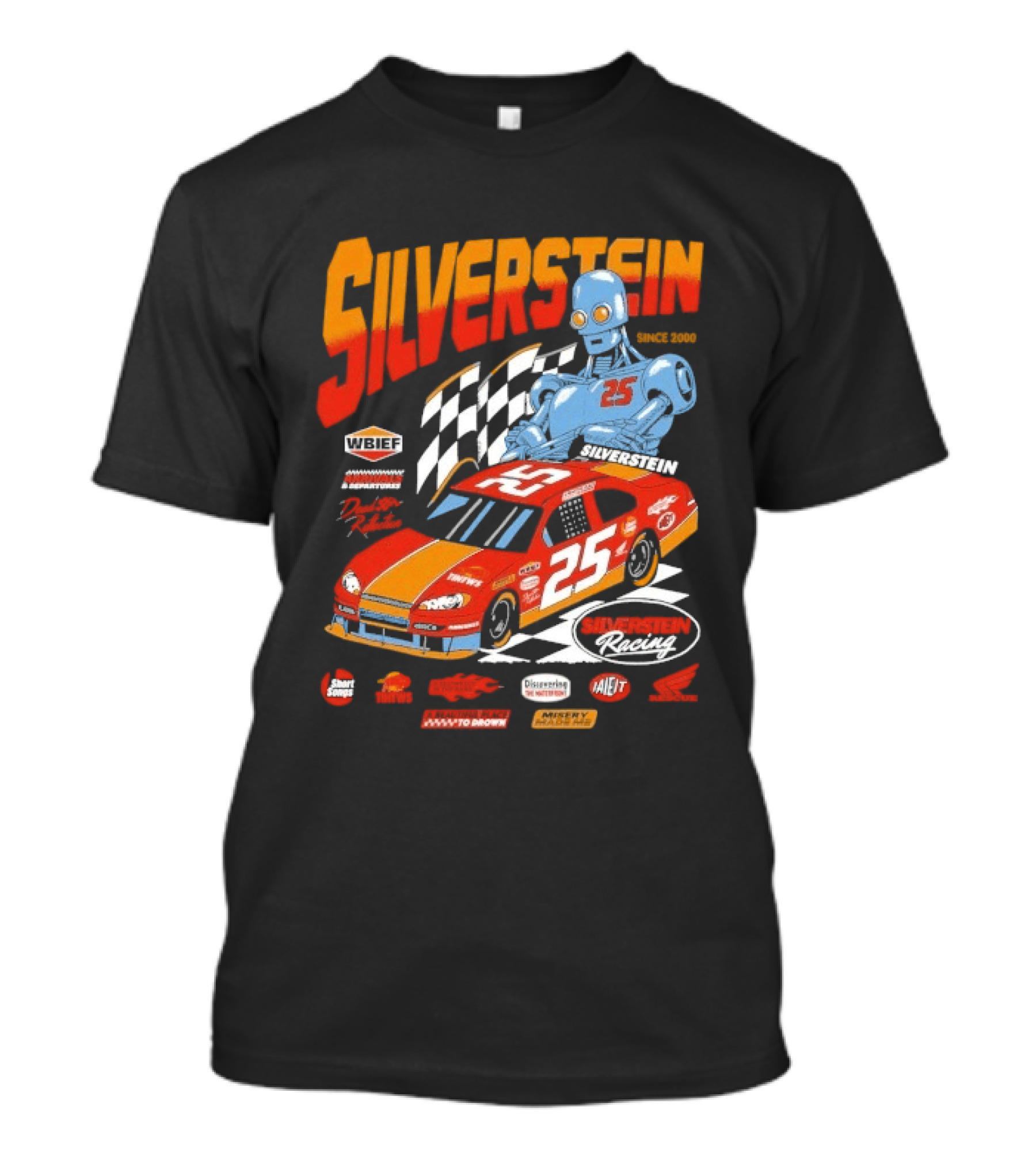 Silverstein Racecar 25 Racing WBIEF Since 2000 T-Shirt